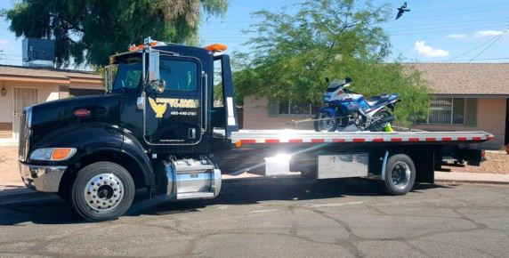 Towing Motorcycle By AZ Towing Company