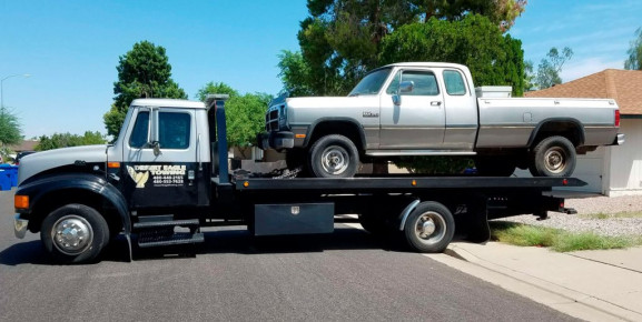 Truck Hauling By Desert Eagle Towing