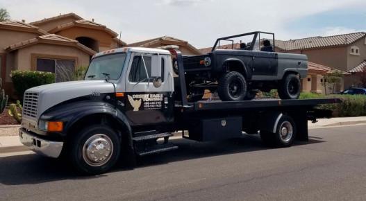 Hauling Truck By Desert Eagle Towing AZ